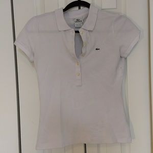 Lacoste White Polo Shirt